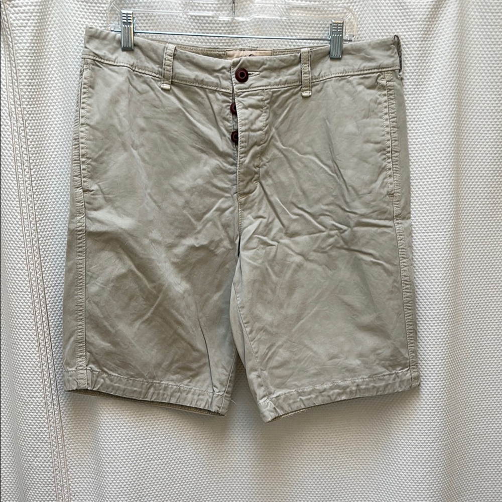 Hollister Tan Flat Front Shorts Classic Style